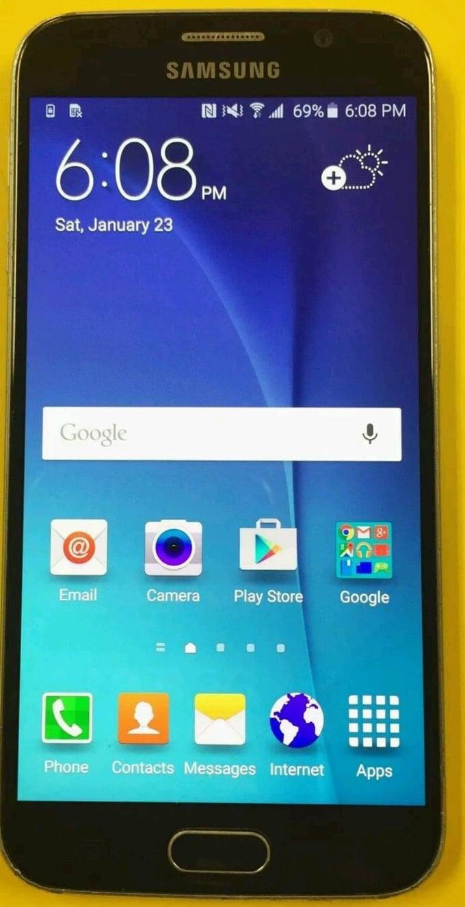 Image of Unlocked Samsung Galaxy S6 SM-G920A 32GB Black Sapphire - Excellent Condition!
