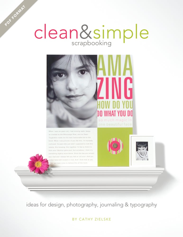 Image of PDF Book: Clean & Simple Scrapbooking