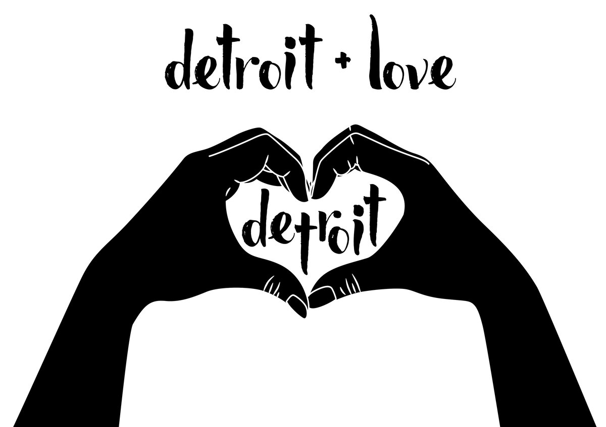 Detroit Love Print