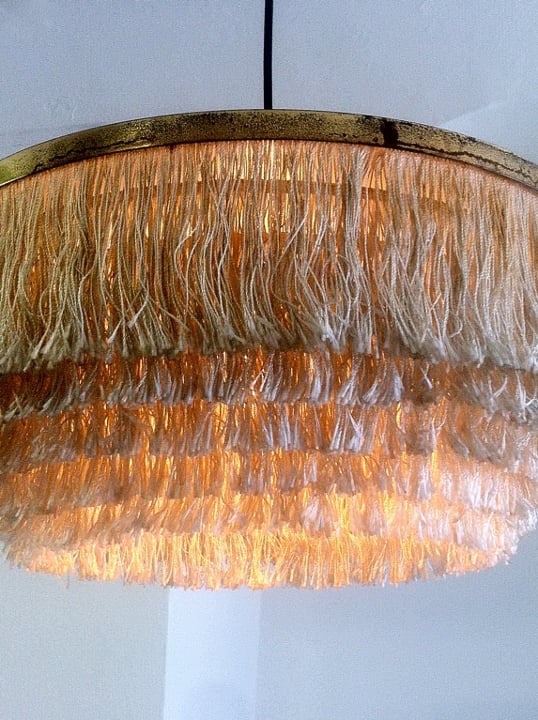 Image of Large Fringed Pendant Light by Hans Agne Jakobsson