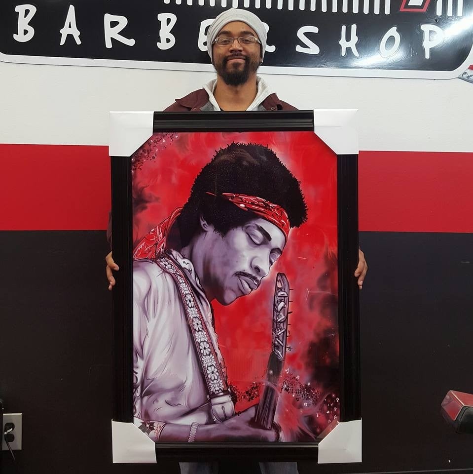 "Jimi" HD Airbrushed limited edition