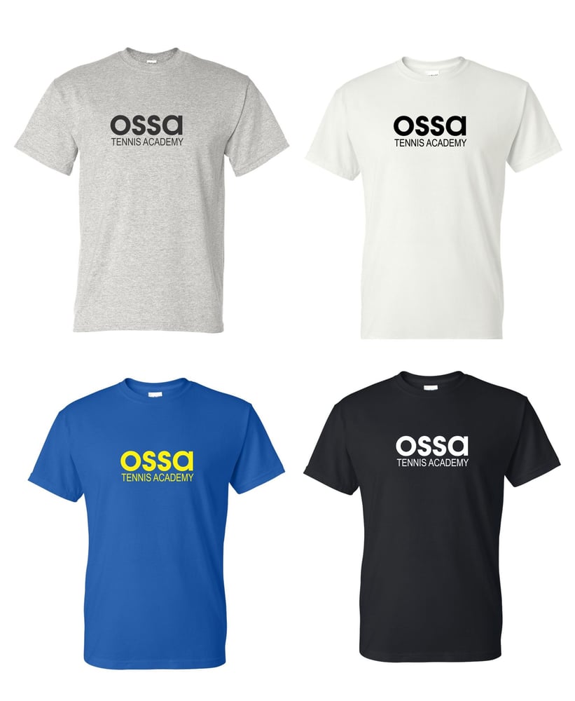 Image of OSSA Tee Shirt- Grey, White, Royal, and Black