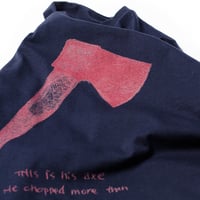 Image 2 of Axe Unisex Navy T-shirt (Organic)