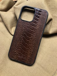 Iphone Case - Vintage Brown Ostrich Leg 