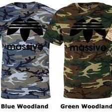Image of Massive Logo: Camouflage tee
