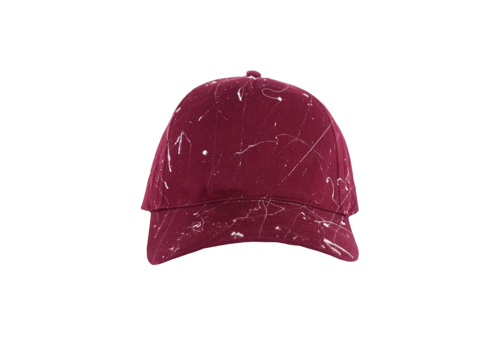 Image of Splatter Strapback - Maroon 