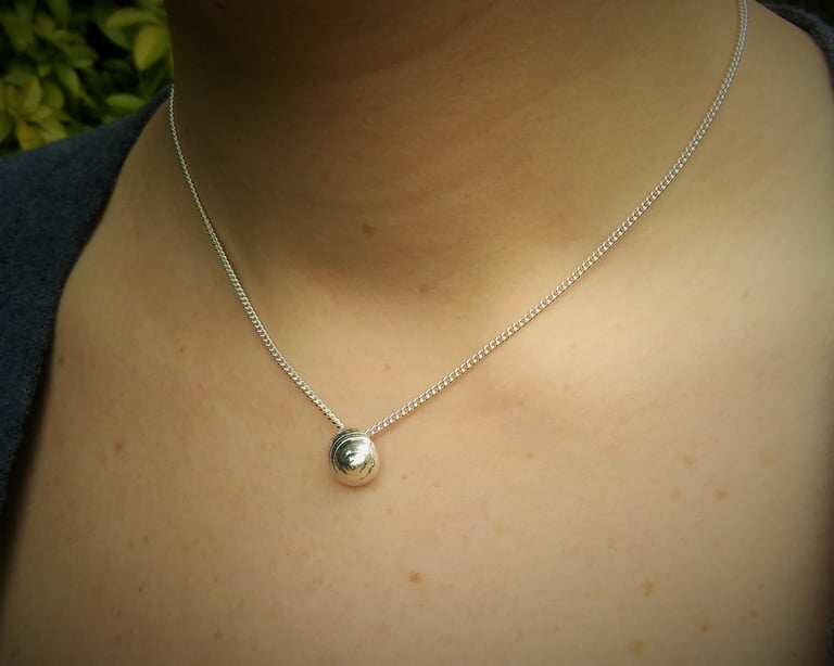 Silver Periwinkle Shell Pendant Image 3