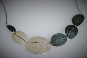 Image of Sewn Up Large 6 disc necklace