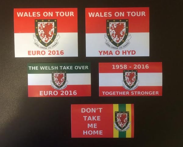 Image of WALES MIXED 50 STICKERS