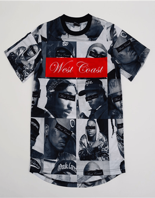 west coast rappers shirt