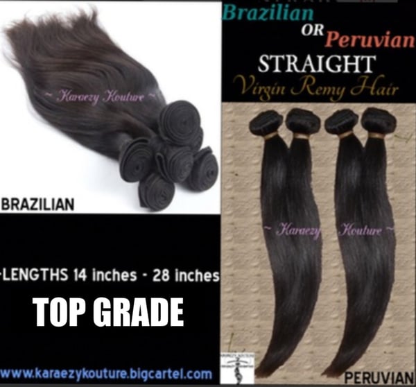 Image of BRAZILIAN/PERUVIAN NATURAL STRAIGHT **Extremely Limited Stock**       