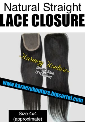 Image of JUST LACE CLOSURES - (Ocean Wave - Body Wave - Natural Straight) 
