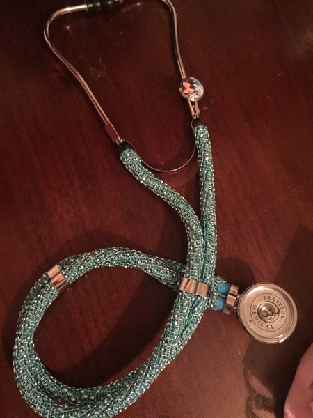 Image of Prestige Custom Bling Double Tube Stethoscope