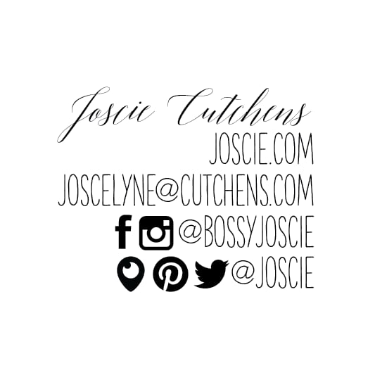 Personalized Shop or Name + Social Media Stamp Image 3