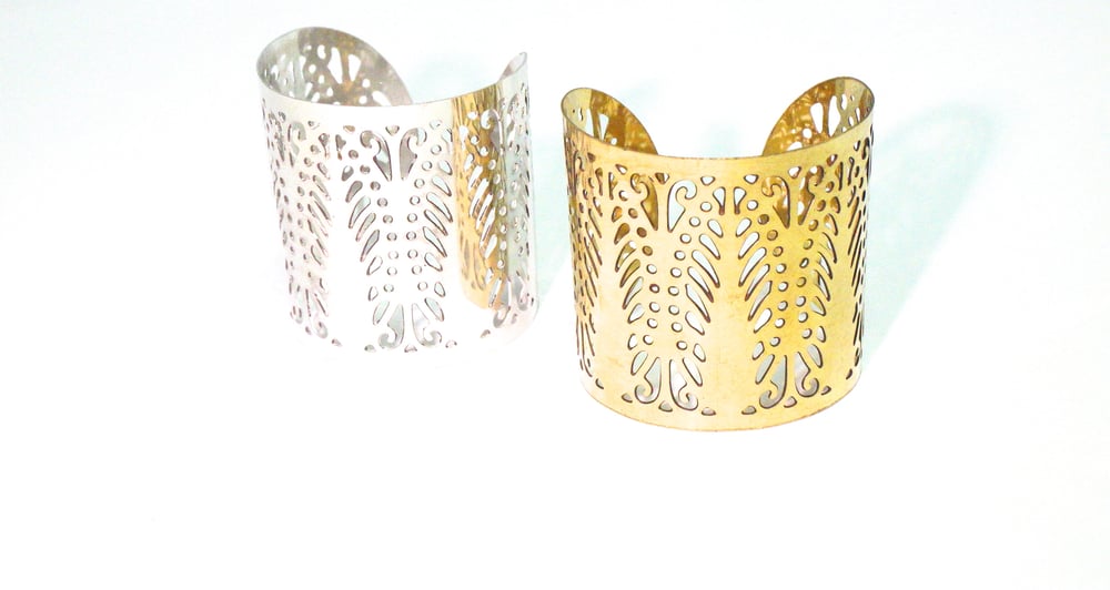 Image of Metal Cutout Cuff Bracelet