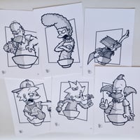 Image 1 of "SimpsonsTus" - Screen Prints