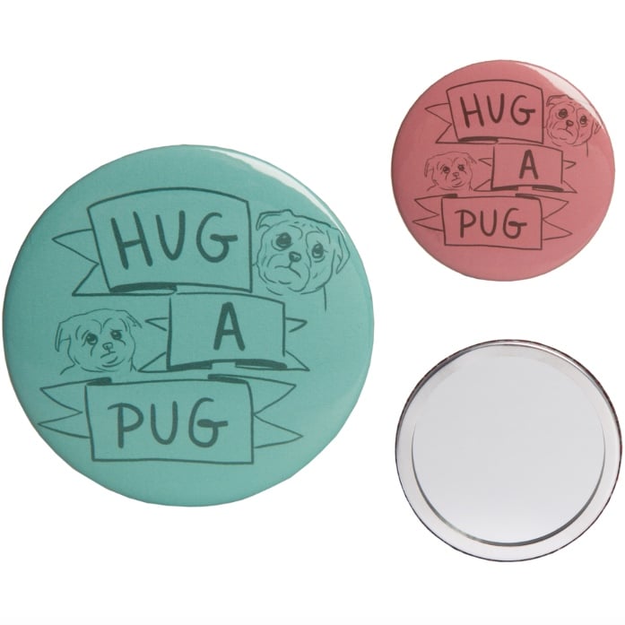 Image of Hug A Pug - Pocket Mirror