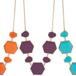 Image of Facet Resin Geometric Necklace