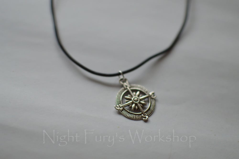 Image of Silver Compass Necklace