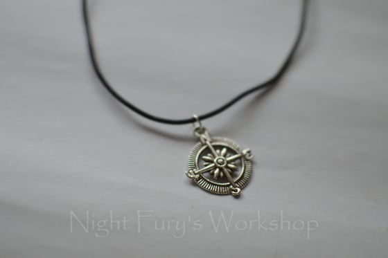 Image of Silver Compass Necklace