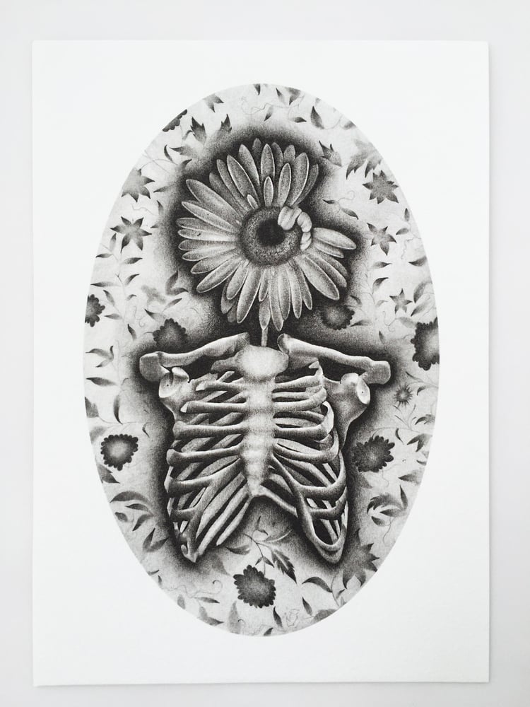Image of 'Flower Girl' mini print 