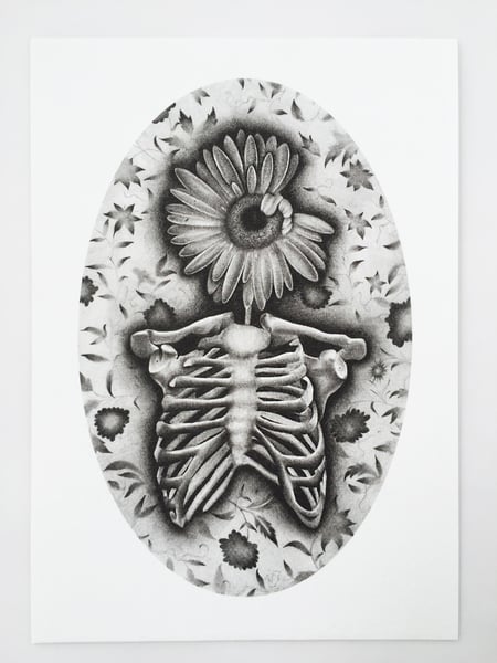 Image of 'Flower Girl' mini print 