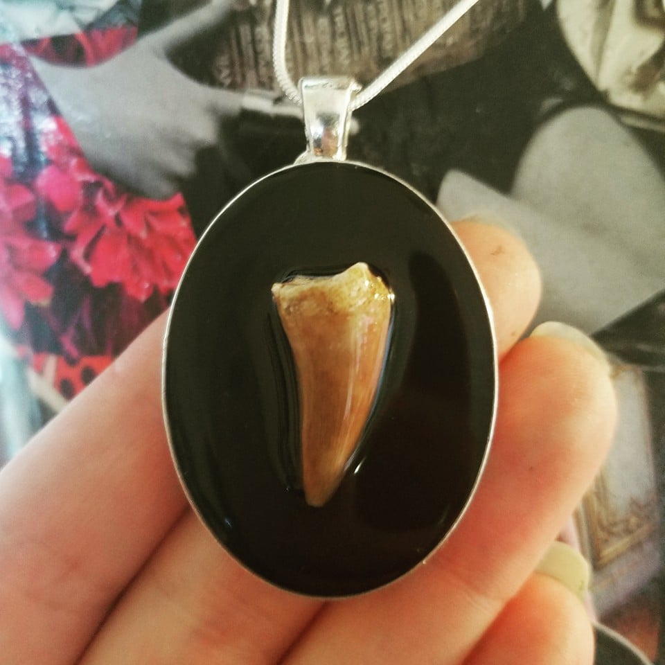 Tippytoe Crafts: Dinosaur Tooth Necklaces
