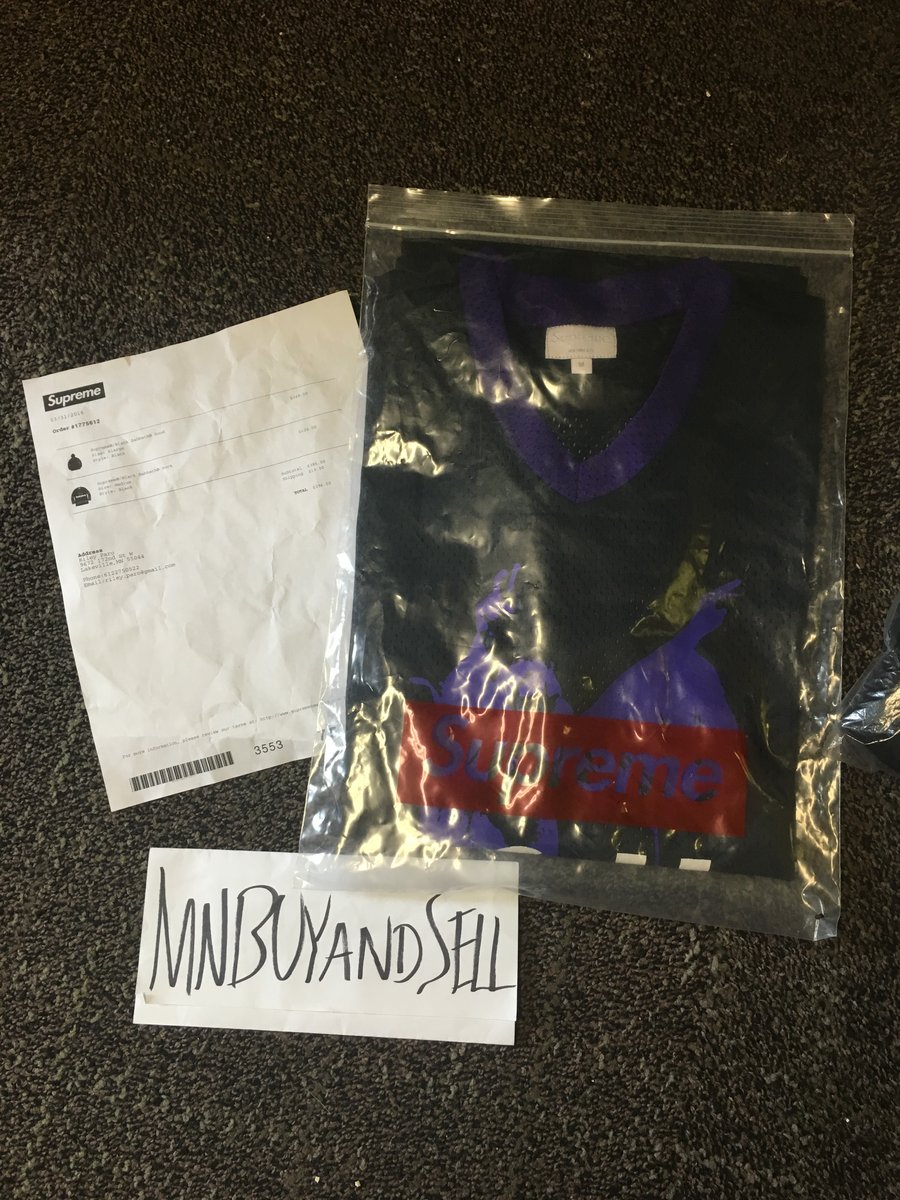 Image of SUPREME BLACK SABBATH HOCKEY JERSEY
