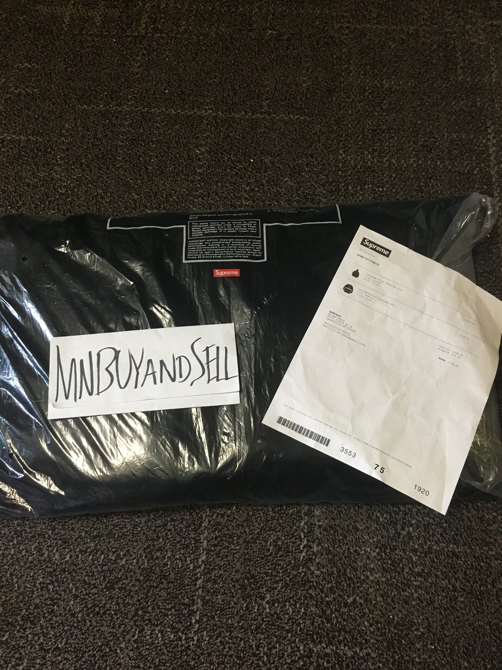 MNBUYANDSELL — SUPREME BLACK SABBATH HOODED PARKA