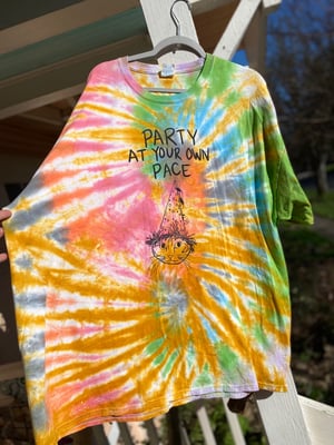 Image of 3XL Party At Your Own Pace Tie Dye Shirt