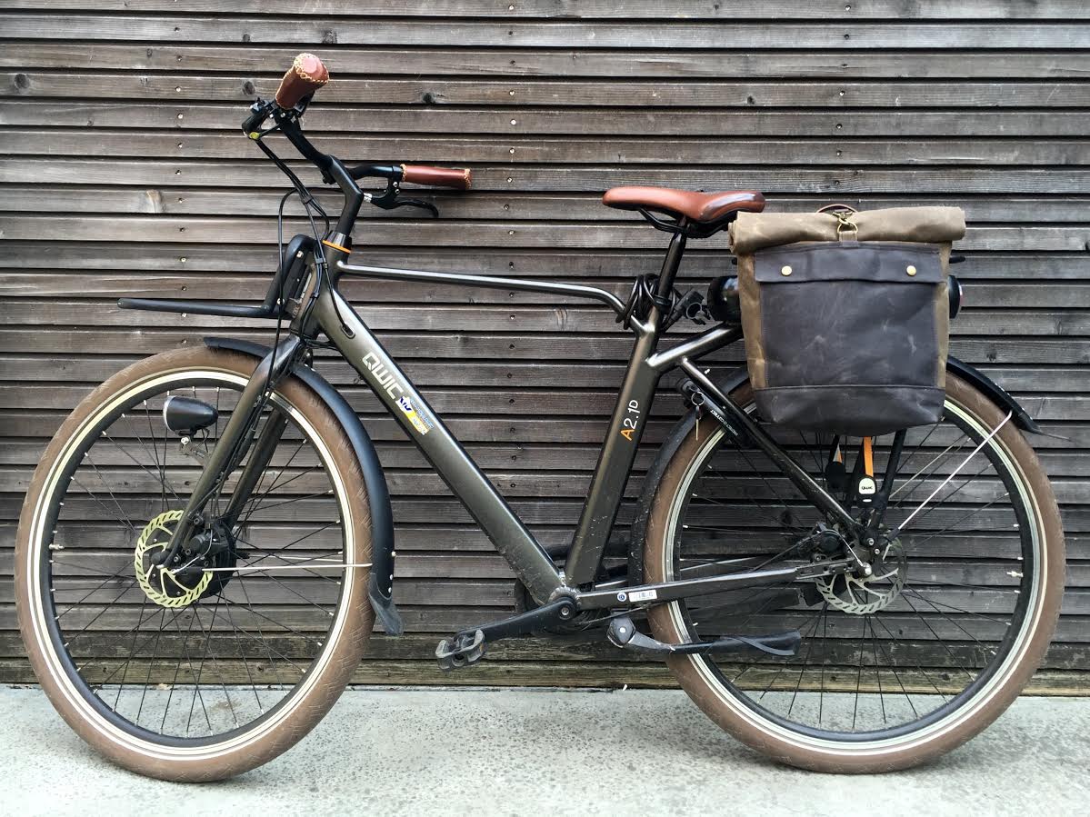 waxed canvas bicycle bags