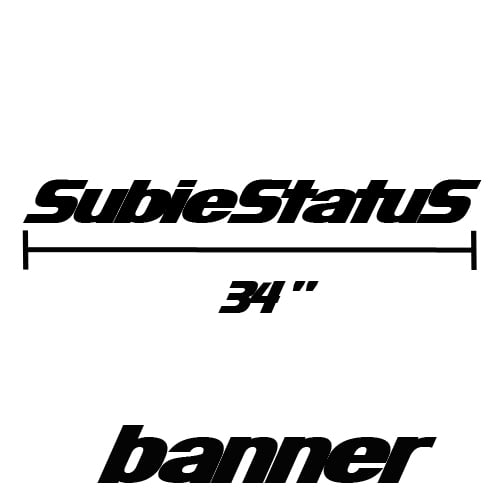 Image of SubieStatuS Banner Decal
