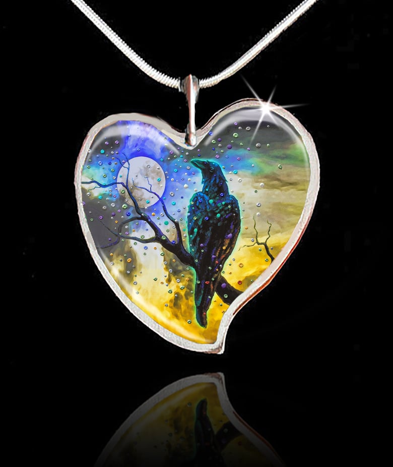 Image of Raven's Moon Energy Pendant