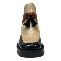 Image 3 of Di Chenzo 7081 BLACK PATENT/ CREMA