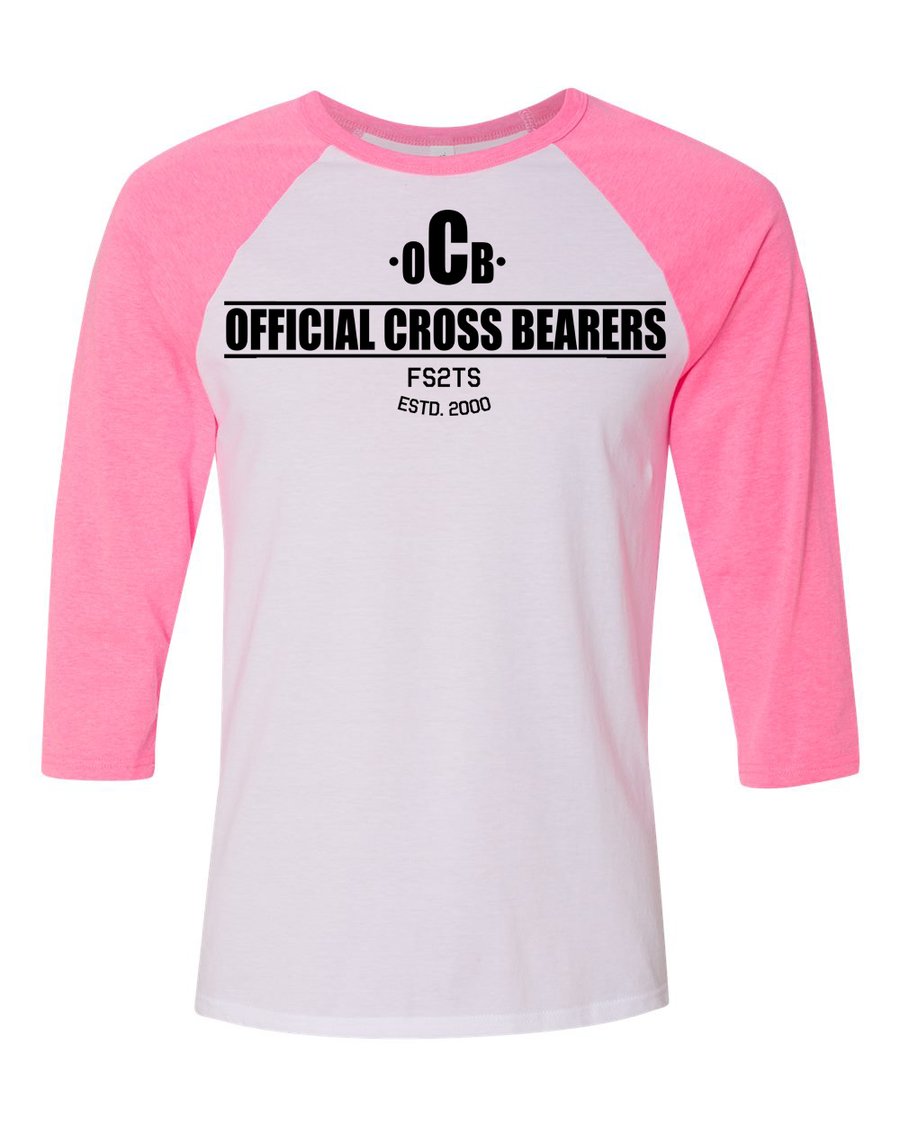 Image of OCB PINK BASEBALL TEE