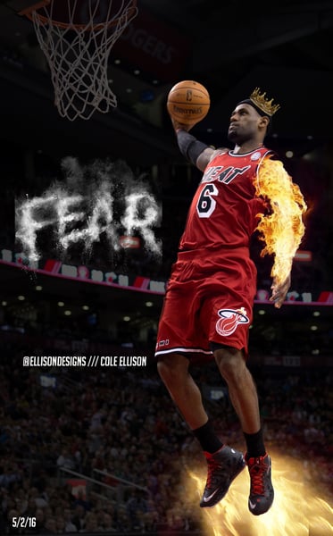 Image of Lebron "King" James Design! (8x10)