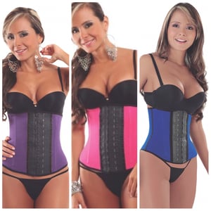 Image of Exotic Sport Waist Cincher 2 Hooks(Pink/Purple/Blue)