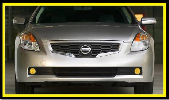 Image of (All Altimas) JDM Inspired Frosted Yellow Tinted Foglight Inlays