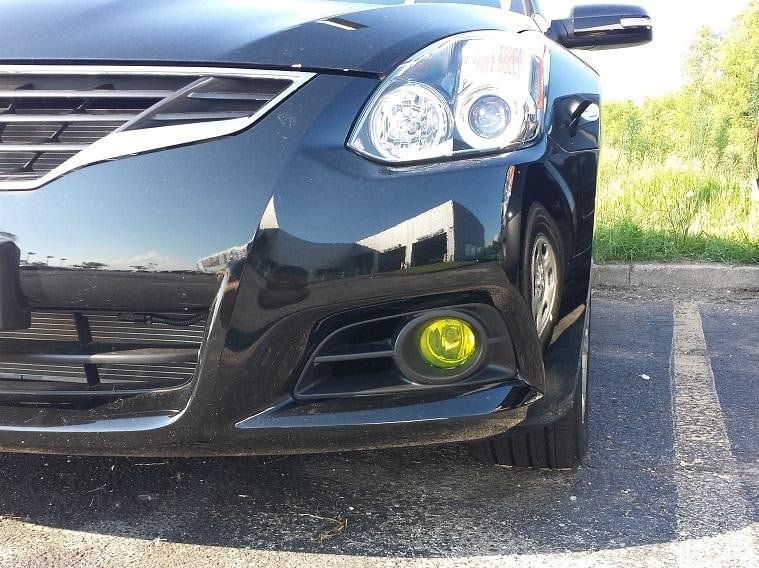 Image of (All Altimas) JDM Inspired Frosted Yellow Tinted Foglight Inlays