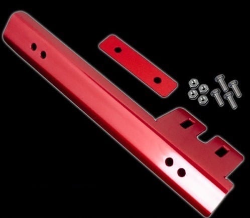 Image of (All Altimas) Front Bumper License Plate Relocation Bracket (Red/Black/Blue/Gold)