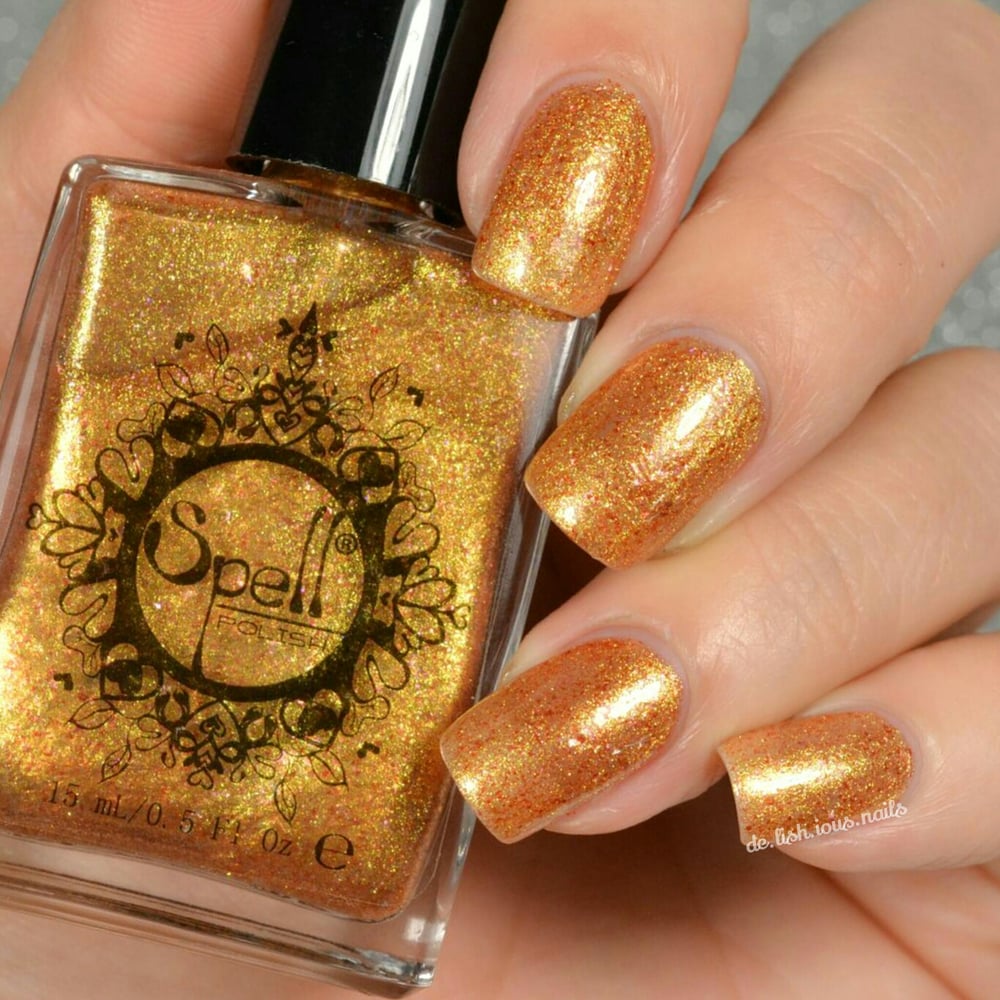 Image of ~The Secret Staircase~ gold foil metallic chrome Spell nail polish "Dollhouse Mischief"!