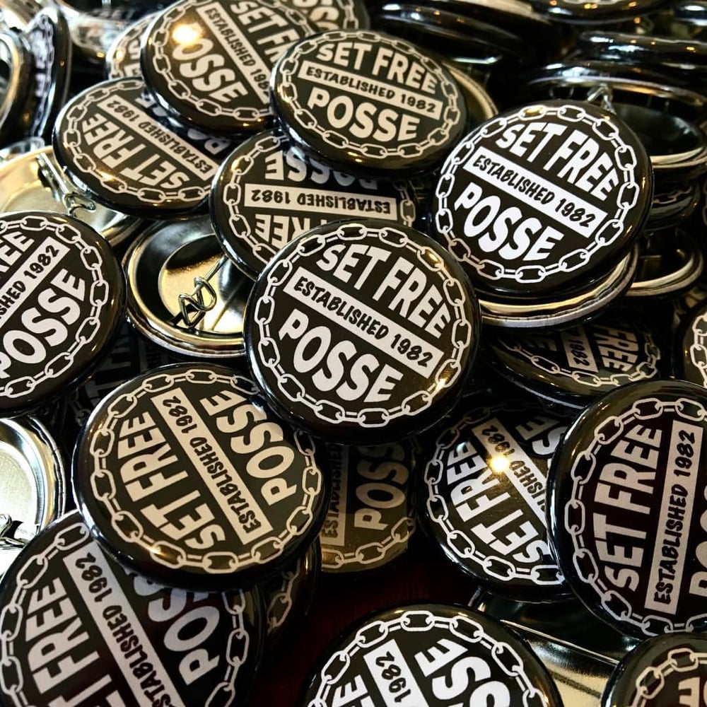 Image of Set of 3 "Set Free Posse" Pin Buttons