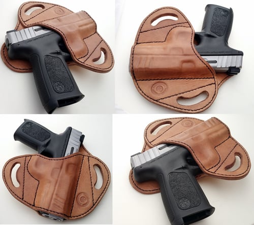 Image of Custom Hand tooled Pancake or Avenger style Gun Holster