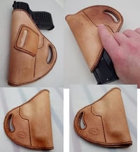 Image 4 of Custom Hand tooled Pancake or Avenger style Gun Holster