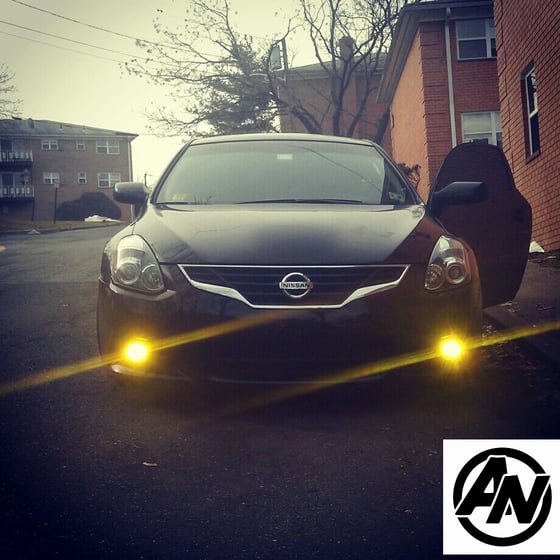Image of (All Altimas) JDM Inspired Frosted Yellow Tinted Foglight Inlays