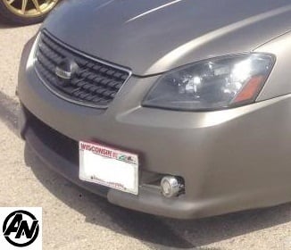 nissan altima front license plate bracket