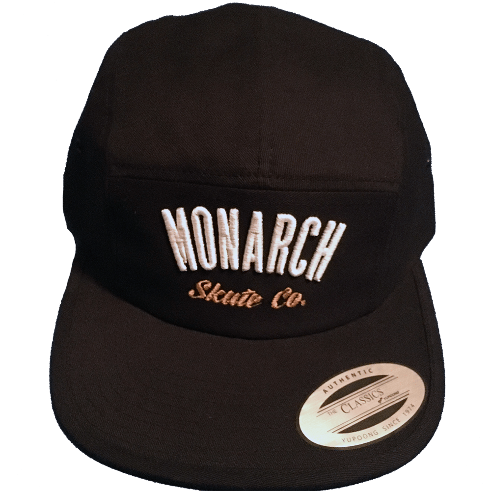 Image of Monarch Skate Co. Black 5-Panel Hat