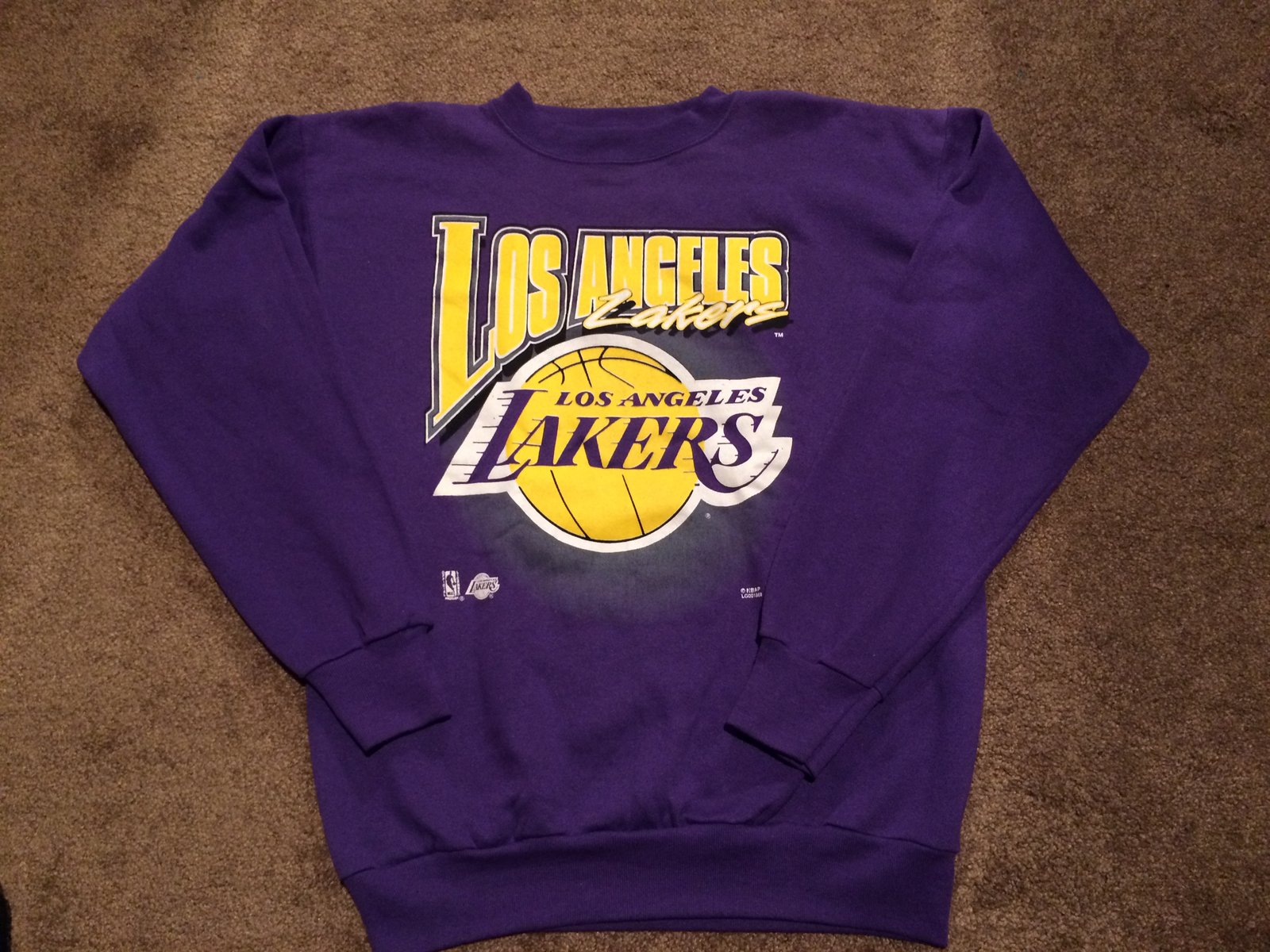 vintage lakers crewneck