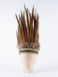 Image 2 of Black and Gold/White and Gold trim Headdress