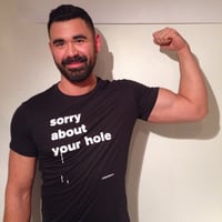 Image 1 of Black Sorry About Your Hole T 